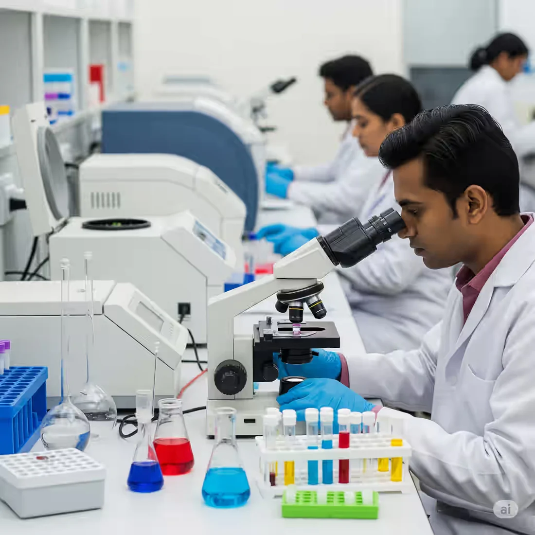 Modern laboratory with precision equipment